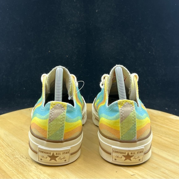 Converse All Star Rainbow Glitter Lo-Pro Lace-Up Sneakers Women's Size 8 - Picture 3 of 10